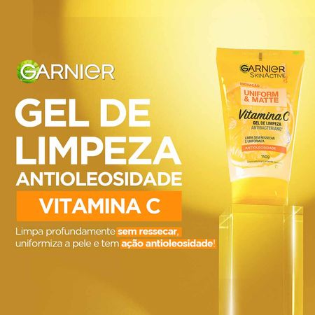 Gel-de-Limpeza-Facial-Antibacteriano-Garnier-Uniform-&-Matte-Vitamina-C-150g--2